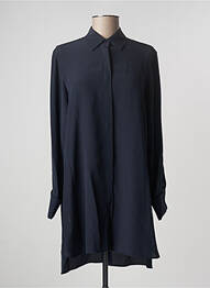 Robe courte manches longues manches longues bleu MAX MARA femme