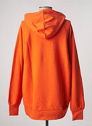 Sweat-shirt à capuche col v manches longues orange SPORTMAX femme