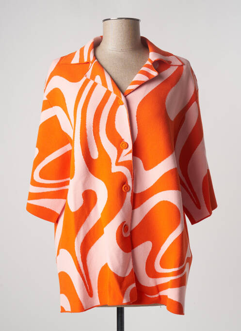 Pull tunique manches 3/4 manches 3/4 orange SPORTMAX femme