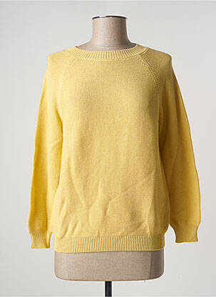 Pull resserrée sur le bas manches longues jaune WEEKEND MAXMARA femme