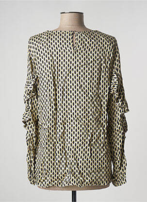 Blouse tissage popeline manches longues beige MARC AUREL femme