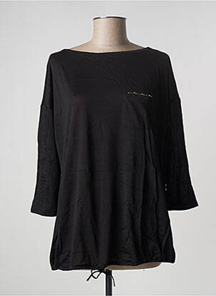 Top col rond manches 3/4 noir MAX MARA femme