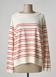 Pull resserrée sur le bas manches longues beige WEEKEND MAXMARA femme