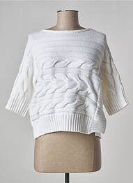 Pull col bateau manches 3/4 blanc MAX MARA femme