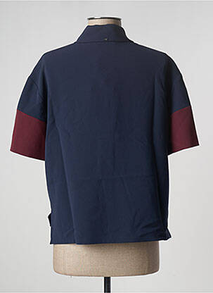 Top tissage crêpe manches courtes bleu SPORTMAX femme