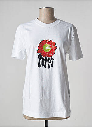 T-shirt coupe droite manches courtes blanc SPORTMAX femme