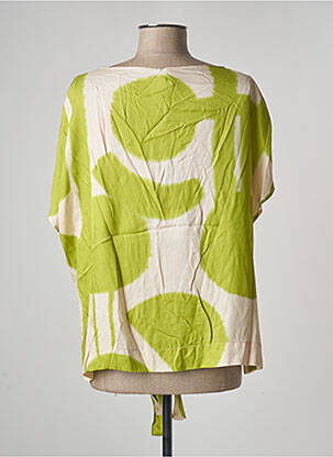 Blouse imprimé fantaisie manches courtes vert PIER ANTONIO GASPARI femme