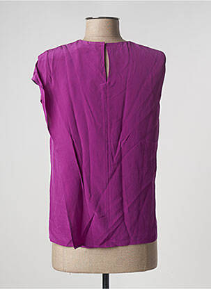 Top coupe fluide sans manche violet MAX MARA femme