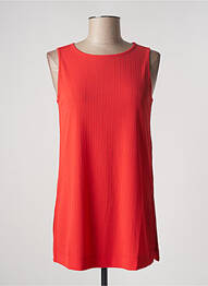 Tunique sans manche coupe fluide rouge MAX MARA femme