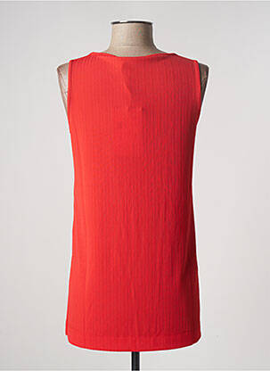 Tunique sans manche coupe fluide rouge MAX MARA femme
