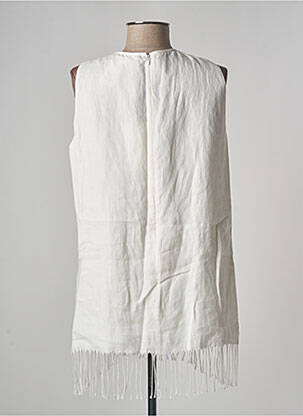 Tunique sans manche col rond blanc MAX MARA femme