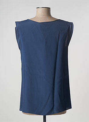 Top tissage crêpe sans manche bleu PENNYBLACK femme