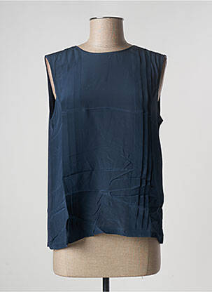 Top coupe fluide sans manche bleu WEEKEND MAXMARA femme