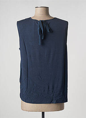 Top coupe fluide sans manche bleu WEEKEND MAXMARA femme