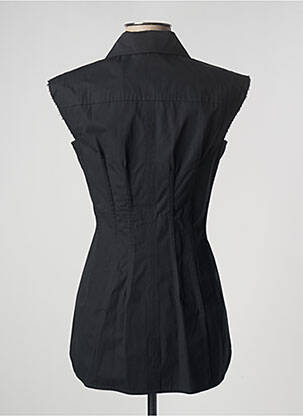 Chemisier coupe cintrée manches courtes noir SPORTMAX femme