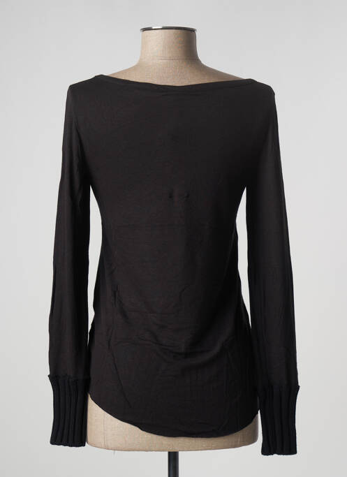 Top tissage jersey manches longues noir PIER ANTONIO GASPARI femme