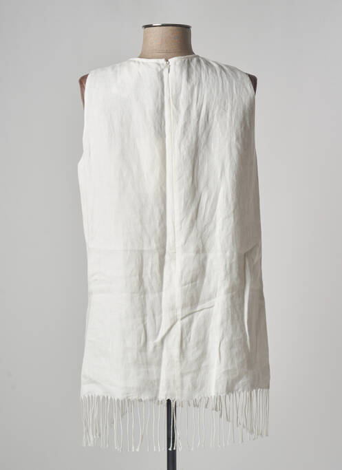Tunique sans manche col rond blanc MAX MARA femme