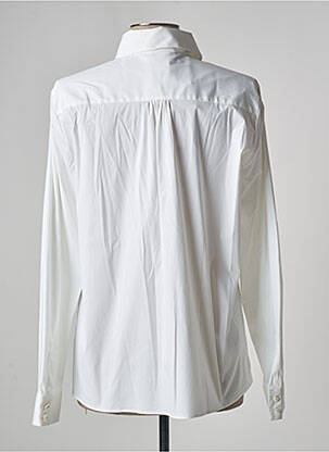 Chemisier coupe droite manches longues blanc MAX MARA femme