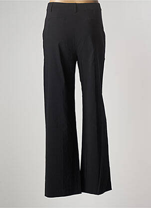 Pantalon large fermeture zippée sous rabat boutonné taille haute noir PIER ANTONIO GASPARI femme
