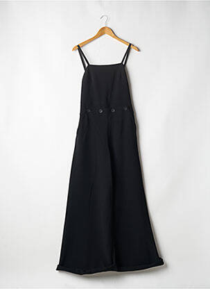 Combi-pantalon tissage crêpe fines bretelles noir MAX MARA femme