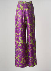 Pantalon large violet MAXMARA pour femme seconde vue
