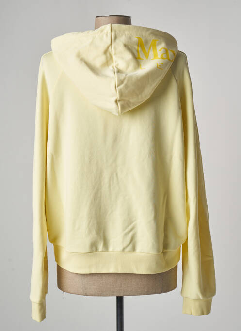 Gilet manches longues resserrée sur le bas jaune MAX MARA femme