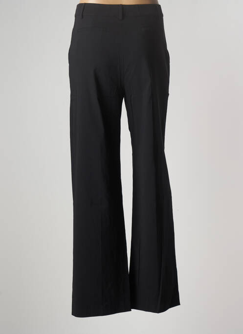 Pantalon large fermeture zippée sous rabat boutonné taille haute noir PIER ANTONIO GASPARI femme