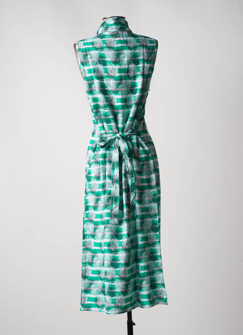 Robe mi-longue vert THALASSA pour femme