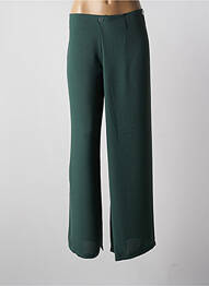 Pantalon large tissage crêpe taille normale vert LO! LES FILLES femme