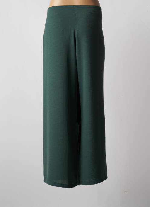 Pantalon large tissage crêpe taille normale vert LO! LES FILLES femme