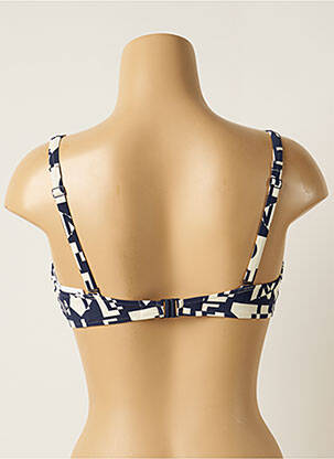 Haut de maillot de bain stretch haut soutien-gorge emboitant bleu CHANTELLE femme
