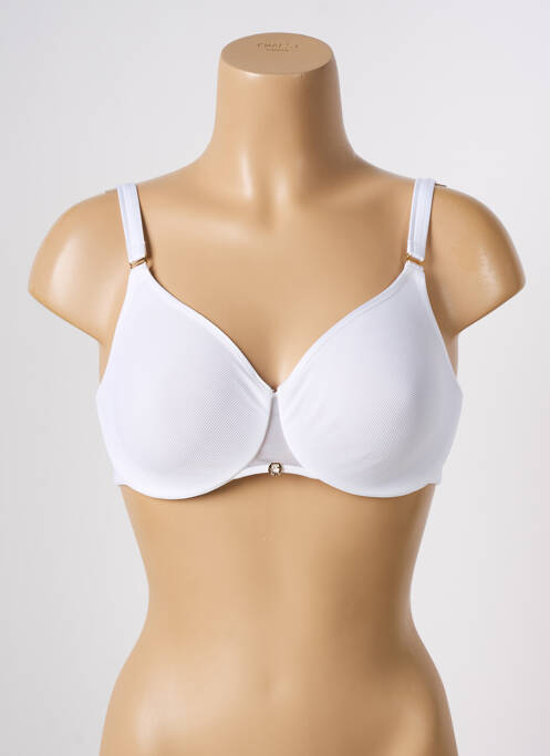 Soutien-gorge effet matière satinée haut soutien-gorge emboitant blanc CHANTELLE femme