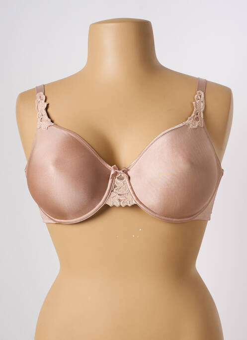 Soutien-gorge effet matière satinée haut soutien-gorge emboitant chair CHANTELLE femme