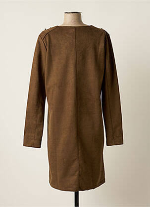 Robe mi-longue manches longues manches longues vert THALASSA femme