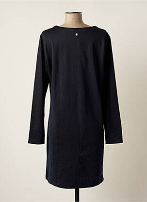 Robe mi-longue manches longues manches longues bleu THALASSA femme