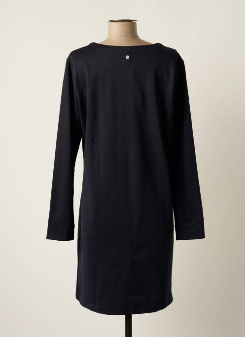 Robe mi-longue manches longues manches longues bleu THALASSA femme