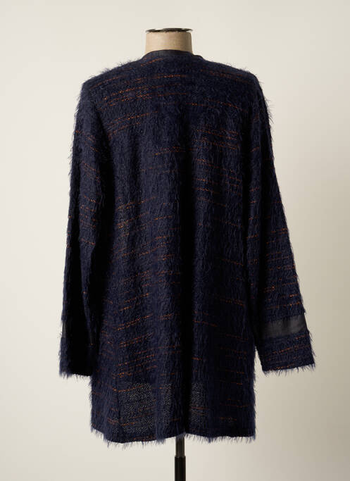 Gilet manches longues bleu MERI & ESCA pour femme