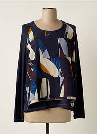 Top tissage jersey manches longues bleu THALASSA femme