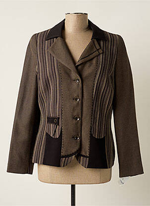 Blazer coupe cintrée marron GUY DUBOUIS femme