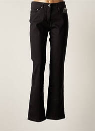 Jeans coupe droite effet usé taille normale noir RICHY femme