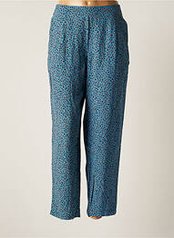 Pantalon 7/8 taille élastique bleu THALASSA femme