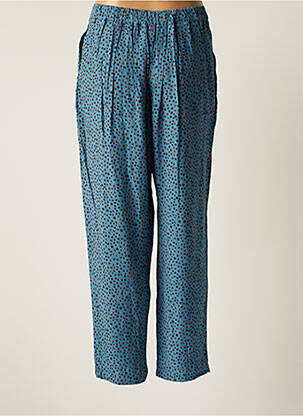 Pantalon 7/8 taille élastique bleu THALASSA femme