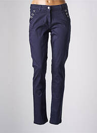 Pantalon slim taille basse taille basse bleu THALASSA femme