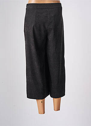 Pantacourt taille haute taille haute noir QUATRE VINGT JOURS femme