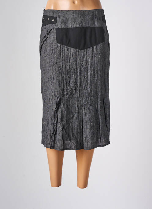 Jupe mi-longue taille normale gris GUY DUBOUIS femme
