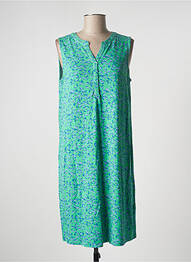 Robe mi-longue imprimé fleurs sans manche vert CECIL femme