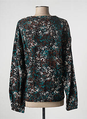 Blouse tissage popeline manches longues noir CREAM femme