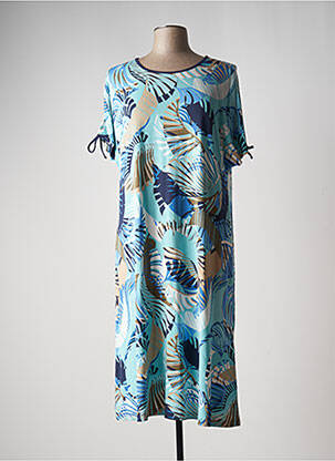 Robe mi-longue bleu BRANDTEX pour femme