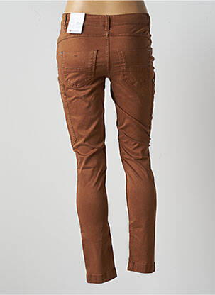 Pantalon slim taille basse taille basse marron STREET ONE femme