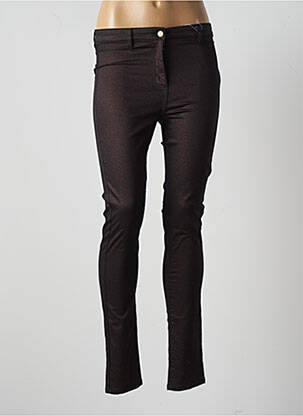 Pantalon slim taille basse taille basse noir JULIE GUERLANDE femme